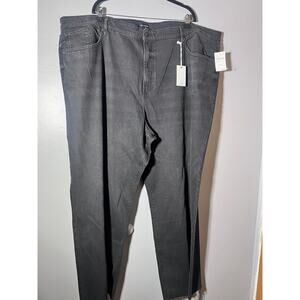 Good American Good Ease Relaxed Jeans Size 28 Plus Black High Rise Wide Leg